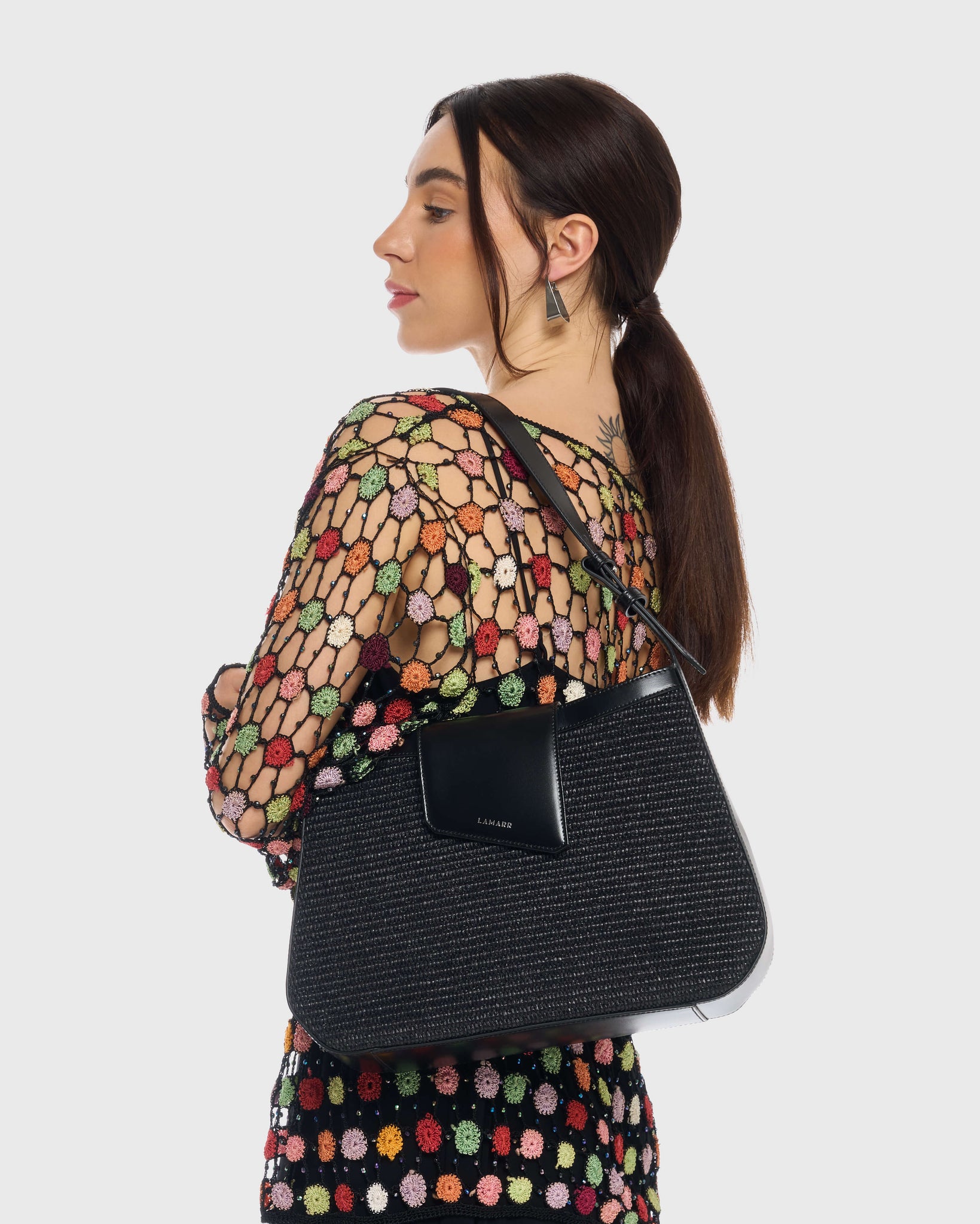 TEANÒ HOBO BAG GRANDE NERA