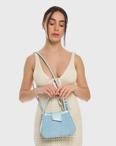 TEANÒ HOBO BAG PICCOLA AZZURRA