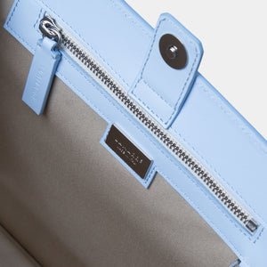 BEATRIX TOTE BAG AZZURRA CON CATENA