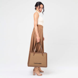 BEATRIX TOTE BAG GRANDE MOKA